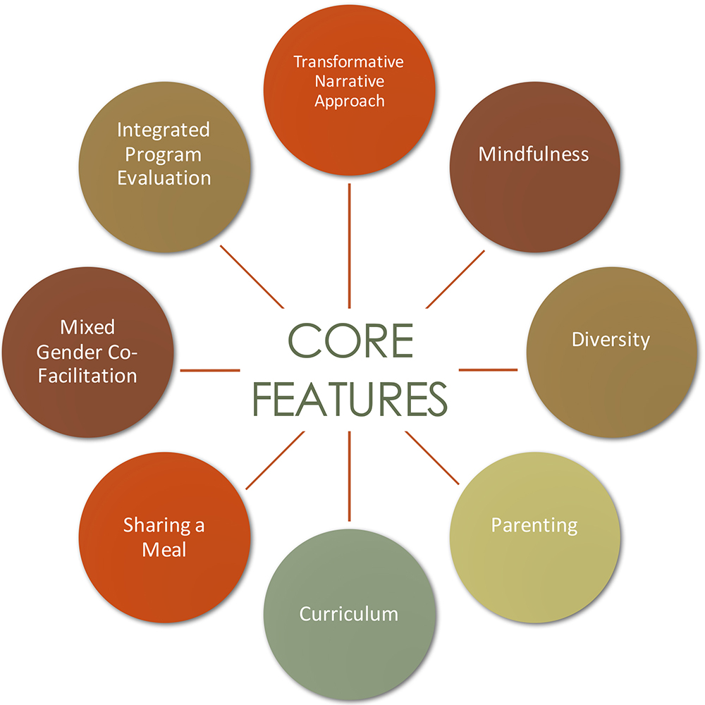 diagram of core features in the program